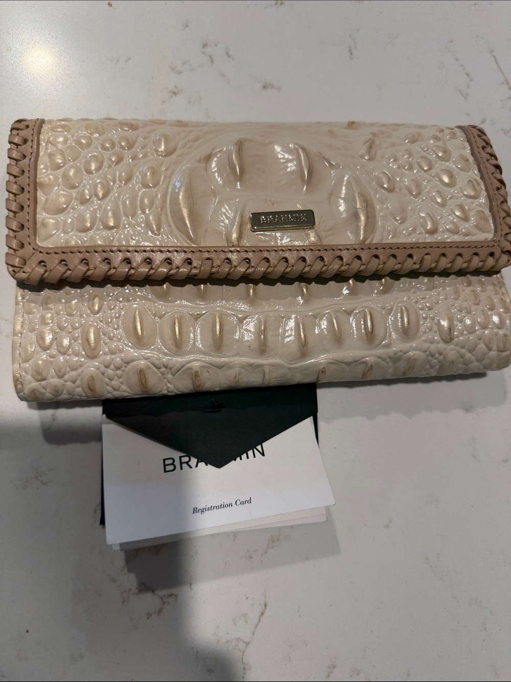 Brahmin Sunglow Dalton Soft Checkbook wallet